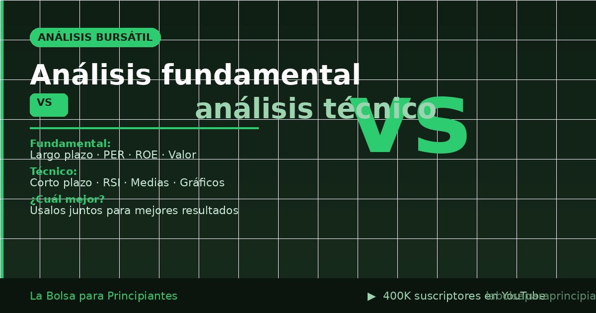 Análisis fundamental vs. técnico: ¿cuál es mejor para invertir?