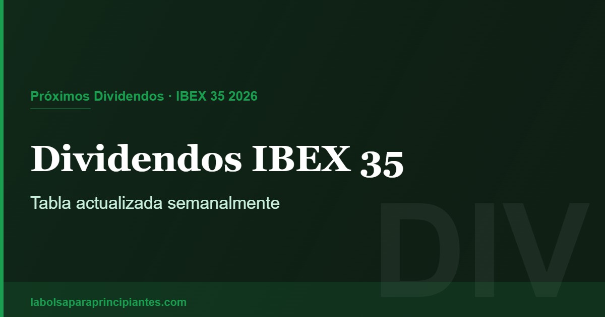 Mejores Acciones con Dividendo del IBEX 35 en 2026 — Ranking por Rentabilidad
